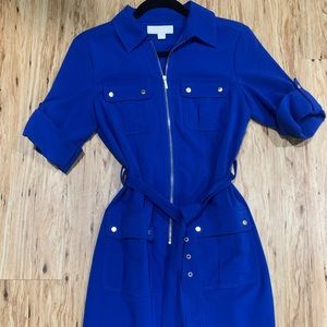 Michael Kors Utility Zip Front Mini Dress